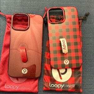 Loopy Case Red and Black Checkered Phone Cases
